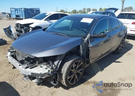 2019 Honda Civic Sport из США, поврежденный, VIN 2HGFC2F87KH534574
